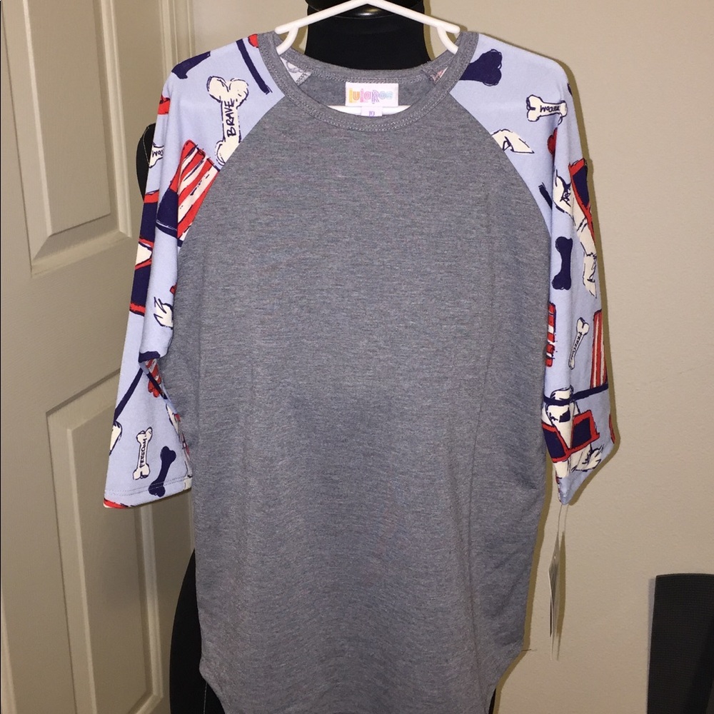 LuLaRoe Freedom Dogs Sloan size 10 (kids)